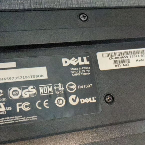 Dell L100 Wired USB Keyboard Standard - Picture 3 of 3